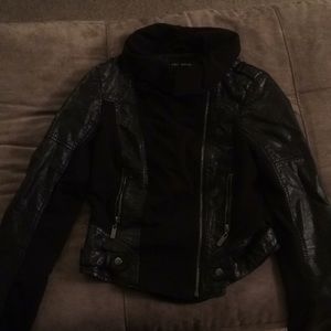 Faux leather jacket size small